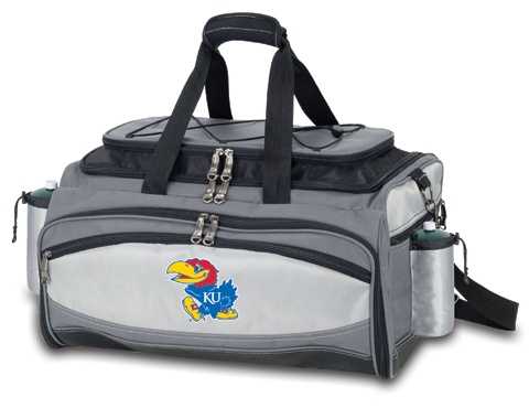 Kansas Jayhawks Vulcan Propane BBQ Set & Cooler - Click Image to Close