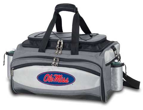 Ole Miss Rebels Vulcan Propane BBQ Set & Cooler - Click Image to Close