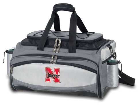 Nebraska Cornhuskers Vulcan Propane BBQ Set & Cooler - Embr. - Click Image to Close