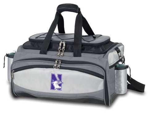 Northwestern Wildcats Vulcan Propane BBQ Set & Cooler - Embr. - Click Image to Close