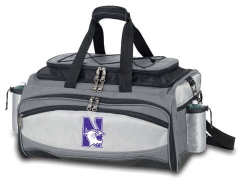 Northwestern Wildcats Vulcan Propane BBQ Set & Cooler - Click Image to Close