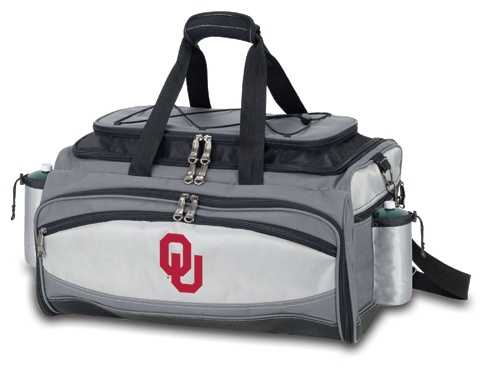 Oklahoma Sooners Vulcan Propane BBQ Set & Cooler - Click Image to Close