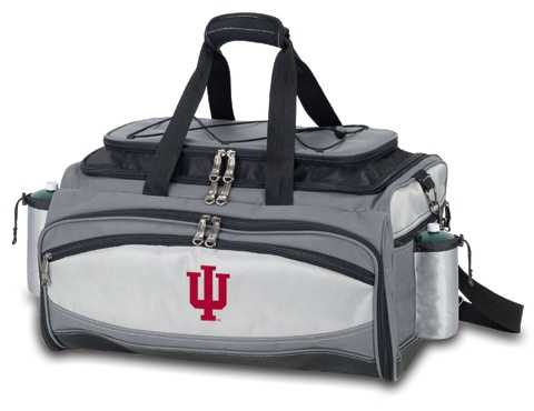 Indiana Hoosiers Vulcan Propane BBQ Set & Cooler - Embroidered - Click Image to Close