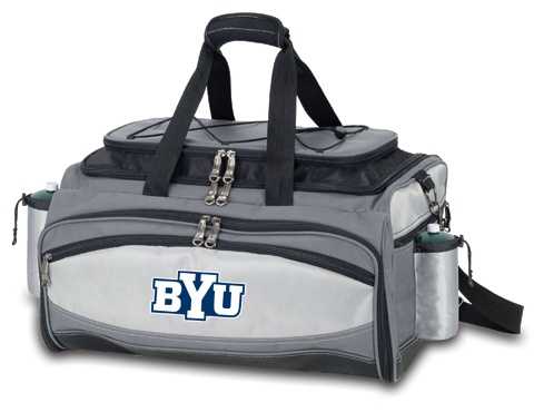 Brigham Young Cougars Vulcan Propane BBQ Set & Cooler - Embr. - Click Image to Close