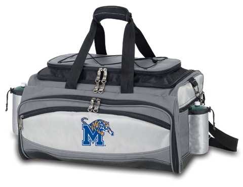 Memphis Tigers Vulcan Propane BBQ Set & Cooler - Embroidered - Click Image to Close