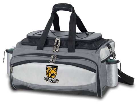 Colorado College Tigers Vulcan Propane BBQ Set & Cooler - Click Image to Close