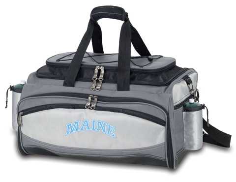 Maine Black Bears Vulcan Propane BBQ Set & Cooler - Embroidered - Click Image to Close