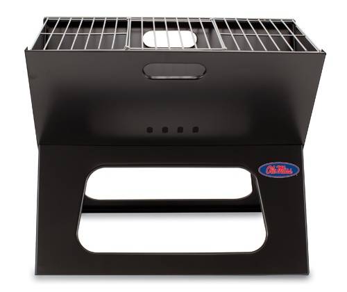 University of Mississippi Rebels Portable X-Grill - Click Image to Close