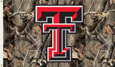 Texas Tech Red Raiders 3' x 5' Flag w/Grommets - Realtree Camo - Click Image to Close