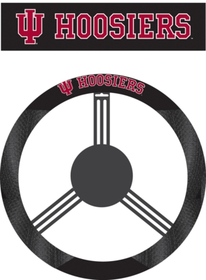 Indiana Hoosiers Poly-Suede Steering Wheel Cover - Click Image to Close