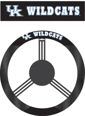 Kentucky Wildcats Poly-Suede Steering Wheel Cover - Click Image to Close