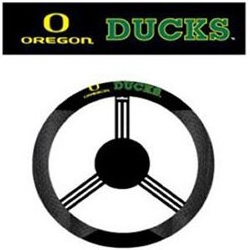 Oregon Ducks Poly-Suede Steering Wheel Cover - Click Image to Close