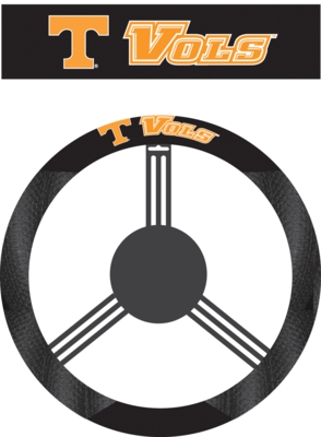 Tennessee Volunteers Poly-Suede Steering Wheel Cover - Click Image to Close