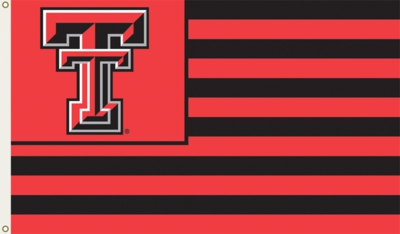 Texas Tech Red Raiders 3' x 5' Flag with Grommets - Stripes - Click Image to Close