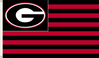 Georgia Bulldogs 3' x 5' Flag with Grommets - 13 Stripes - Click Image to Close