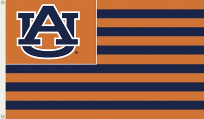 Auburn University 3' x 5' Flag with Grommets - 13 Stripes - Click Image to Close