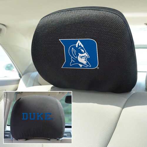 Duke Blue Devils 2-Sided Headrest Covers - Set of 2 - Click Image to Close