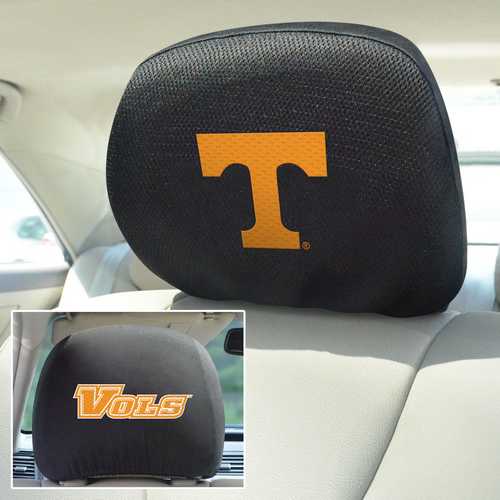 Tennessee Volunteers 2-Sided Headrest Covers - Set of 2 - Click Image to Close