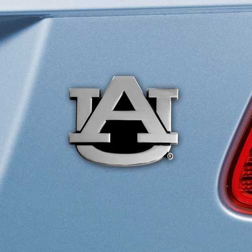 Auburn University Tigers 3D Chromed Metal Car Emblem - Click Image to Close