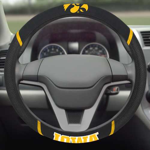 University of Iowa Hawkeyes Steering Wheel Cover - Click Image to Close