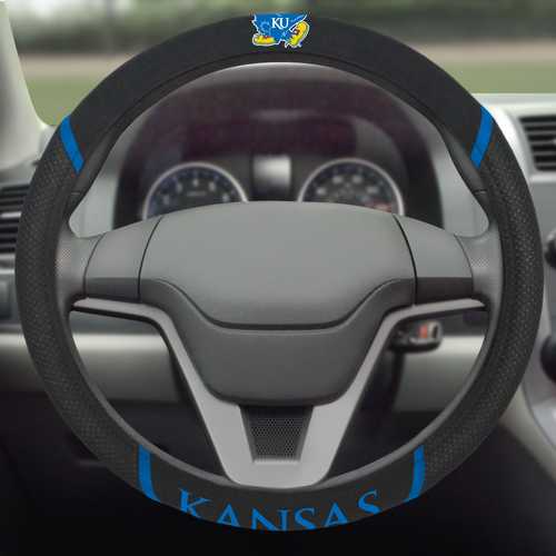 University of Kansas Jayhawks Steering Wheel Cover - Click Image to Close
