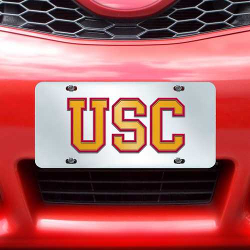 USC Trojans Inlaid License Plate - Click Image to Close