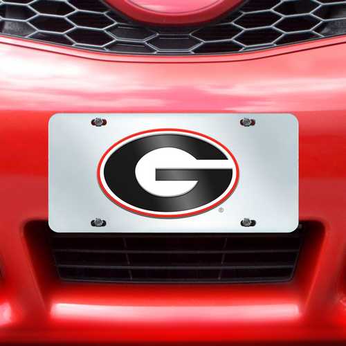 Georgia Bulldogs Inlaid License Plate - Click Image to Close