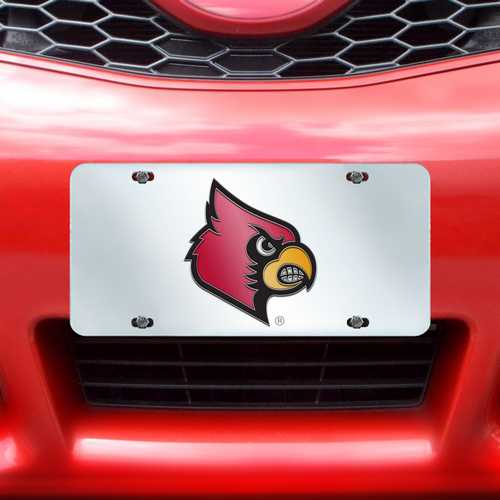 Louisville Cardinals Inlaid License Plate - Click Image to Close