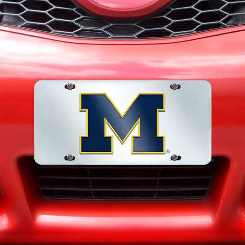 Michigan Wolverines Inlaid License Plate - Click Image to Close