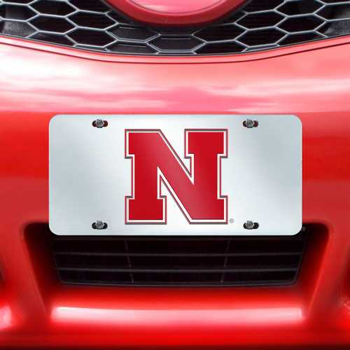 Nebraska Cornhuskers Inlaid License Plate - Click Image to Close