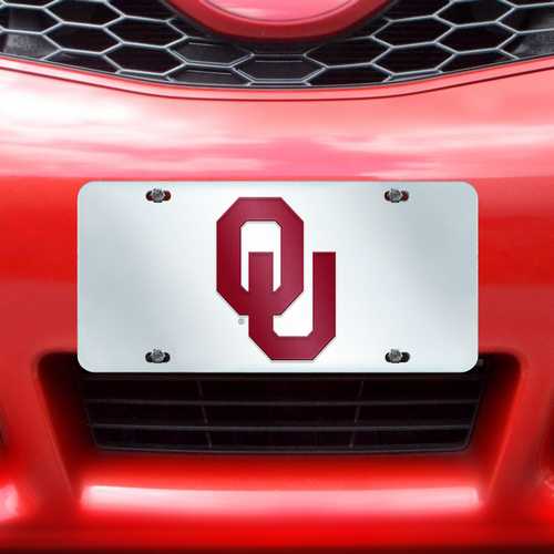 Oklahoma Sooners Inlaid License Plate - Click Image to Close