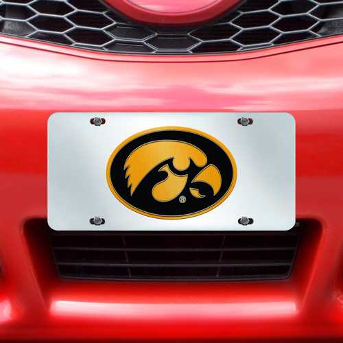 Iowa Hawkeyes Inlaid License Plate - Click Image to Close