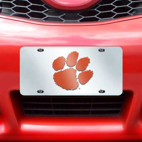 Clemson Tigers Inlaid License Plate - Click Image to Close