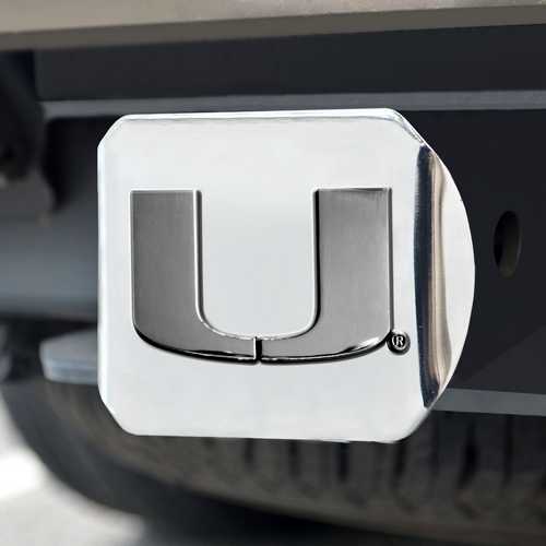 University of Miami Hurricanes Class III Hitch Cover - Click Image to Close