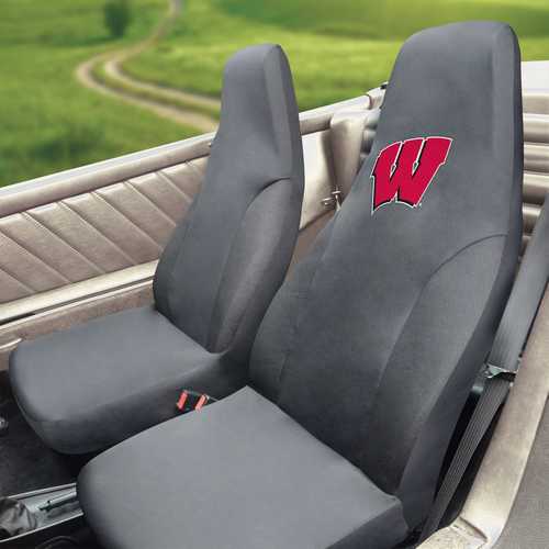 University of Wisconsin Badgers Embroidered Seat Cover - Click Image to Close