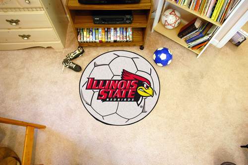 Illinois State University Redbirds Soccer Ball Rug - Click Image to Close