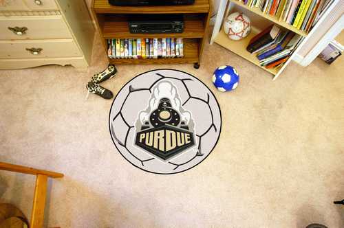 Purdue University Boilermakers Soccer Ball Rug - Click Image to Close