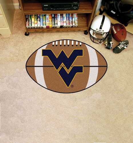 West Virginia University Mountaineers Football Rug - Click Image to Close