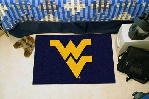 West Virginia University Mountaineers Starter Rug - Click Image to Close