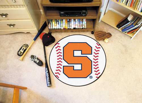 Syracuse University Orange Baseball Rug - Click Image to Close