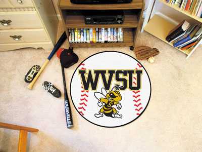 West Virginia State University Yellow Jackets Baseball Rug - Click Image to Close