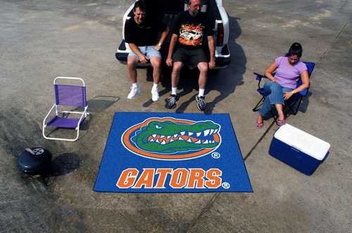 University of Florida Gators Tailgater Rug - Alligator Logo - Click Image to Close