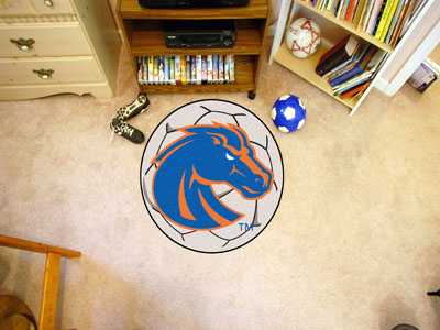 Boise State University Broncos Soccer Ball Rug - Click Image to Close