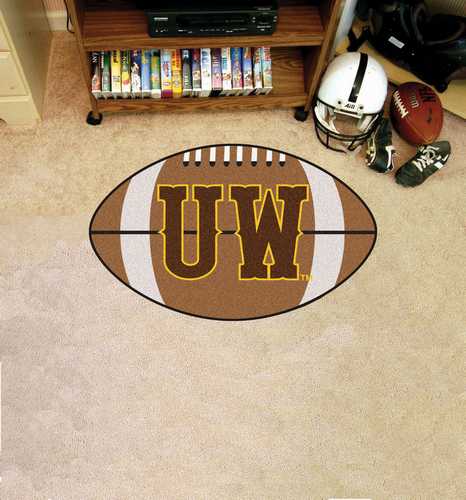 University of Wyoming Cowboys Football Rug - UW - Click Image to Close