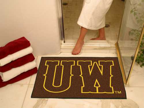 University of Wyoming Cowboys All-Star Rug - UW Logo - Click Image to Close