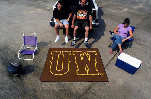 University of Wyoming Cowboys Tailgater Rug - UW Logo - Click Image to Close