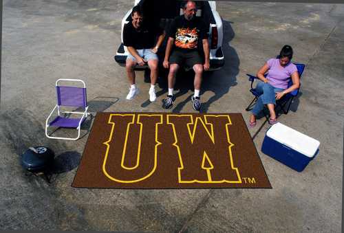 University of Wyoming Cowboys Ulti-Mat Rug - UW Logo - Click Image to Close