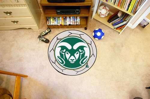Colorado State University Rams Soccer Ball Rug - Click Image to Close