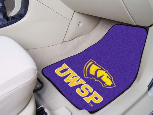 University Of Wisconsin - Stevens Point Carpet Car Mats - Click Image to Close