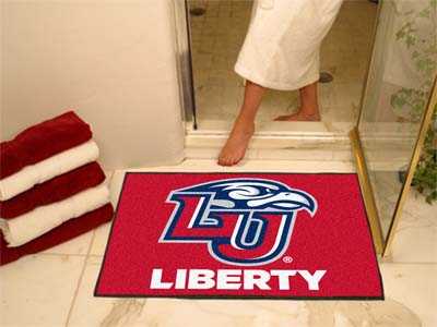 Liberty University Flames All-Star Rug - Red - Click Image to Close
